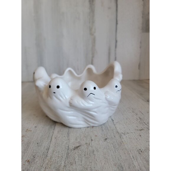 Lillian Vernon Other - Lillian vernon Ghost candy bowl ceramic vintage Halloween home decor